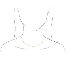 Load image into Gallery viewer, 14K 1/6 CTW Diamond 3-Station Necklace
