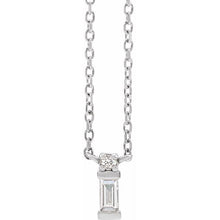 Load image into Gallery viewer, 14K Gold .07 CTW Diamond Bar Necklace
