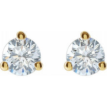 Load image into Gallery viewer, 14K Gold 1/2 CTW Lab-Grown Diamond Stud Earrings
