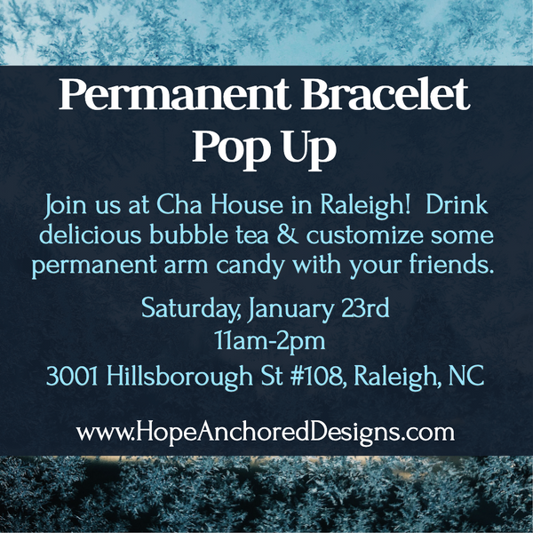January Permanent Jewelry Pop Up at Cha House Raleigh