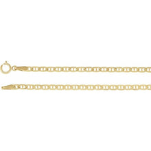 Load image into Gallery viewer, 14K Yellow Gold 24&quot; Curbed Anchor Chain Necklace
