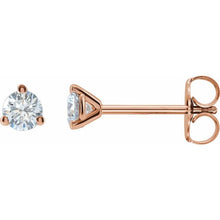 Load image into Gallery viewer, 14K Gold 1/2 CTW Lab-Grown Diamond Stud Earrings
