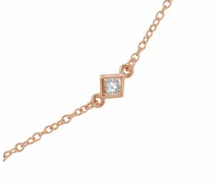Load image into Gallery viewer, 14K 1/6 CTW Diamond 3-Station Necklace
